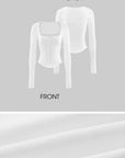 Rase le sol Lace Panel Corset Top
