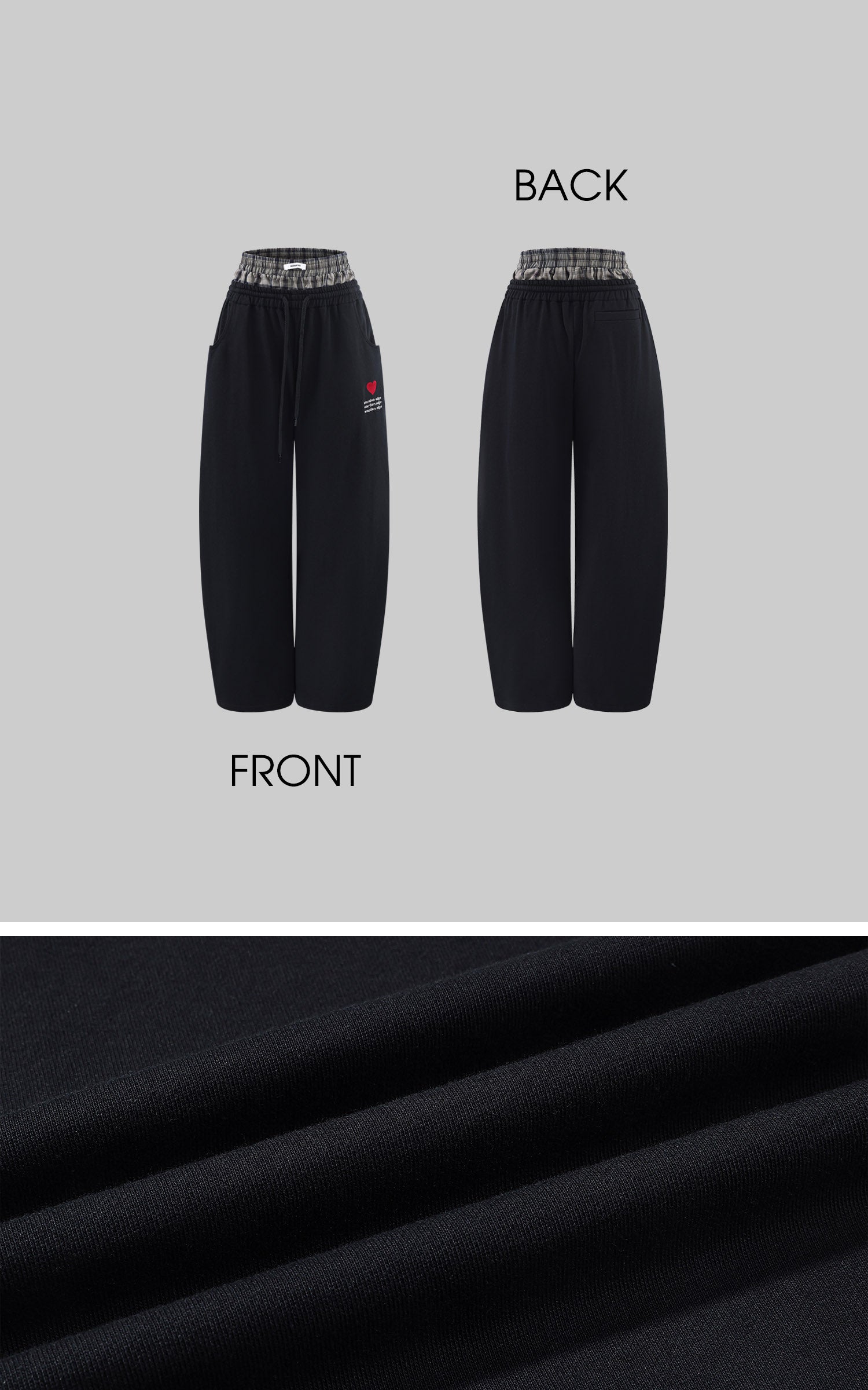 WARDEN EDGE Layered Waist Loose Fit Sweatpants