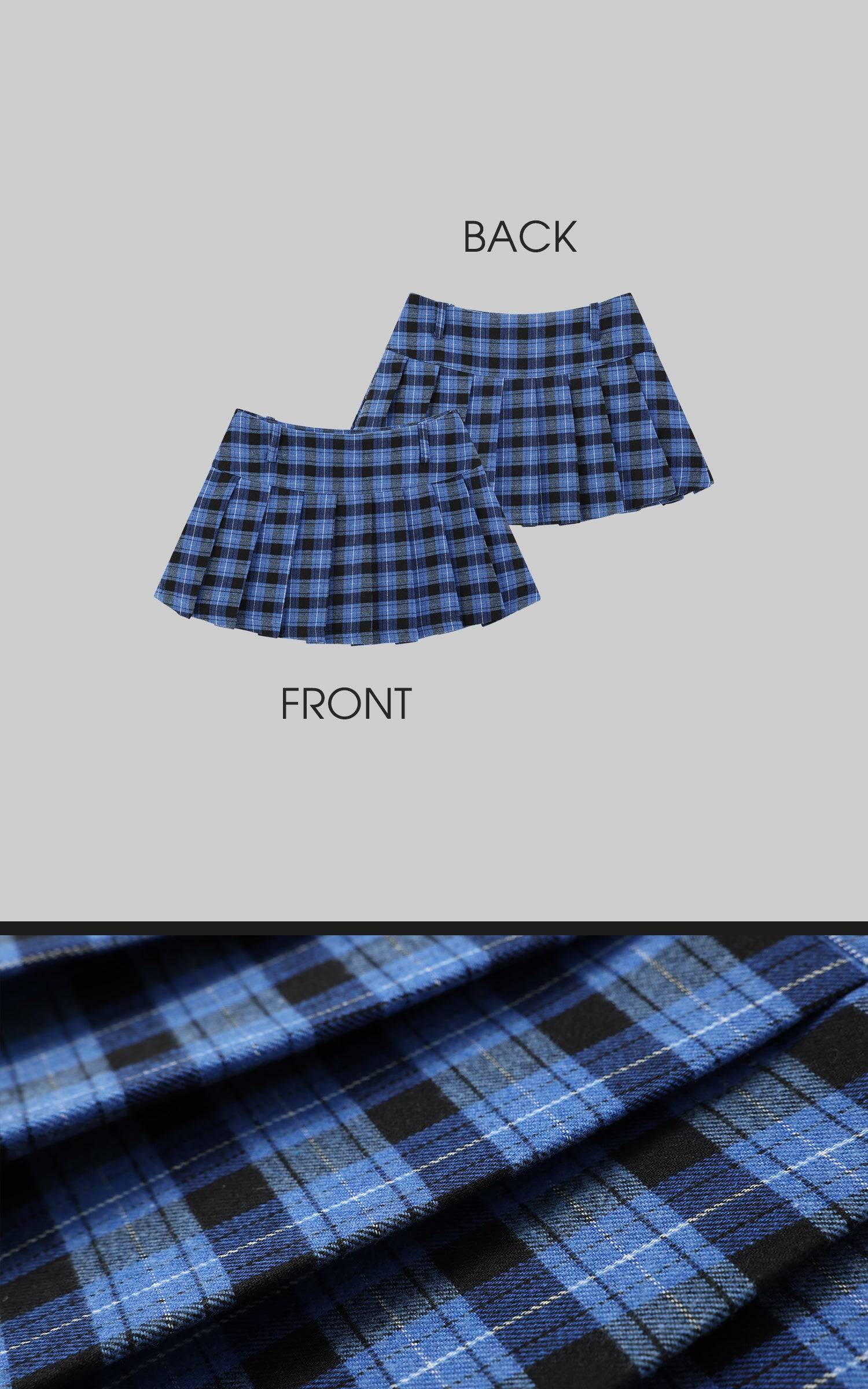 WARDEN EDGE Plaid Mini Skirt