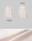 IAMXIAA Soft Stripe Oversized Shirt