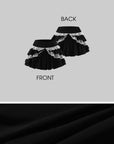 Rase le sol Romantic Lace Ruffle Long Sleeve Top & Layered Mini Skirt Set