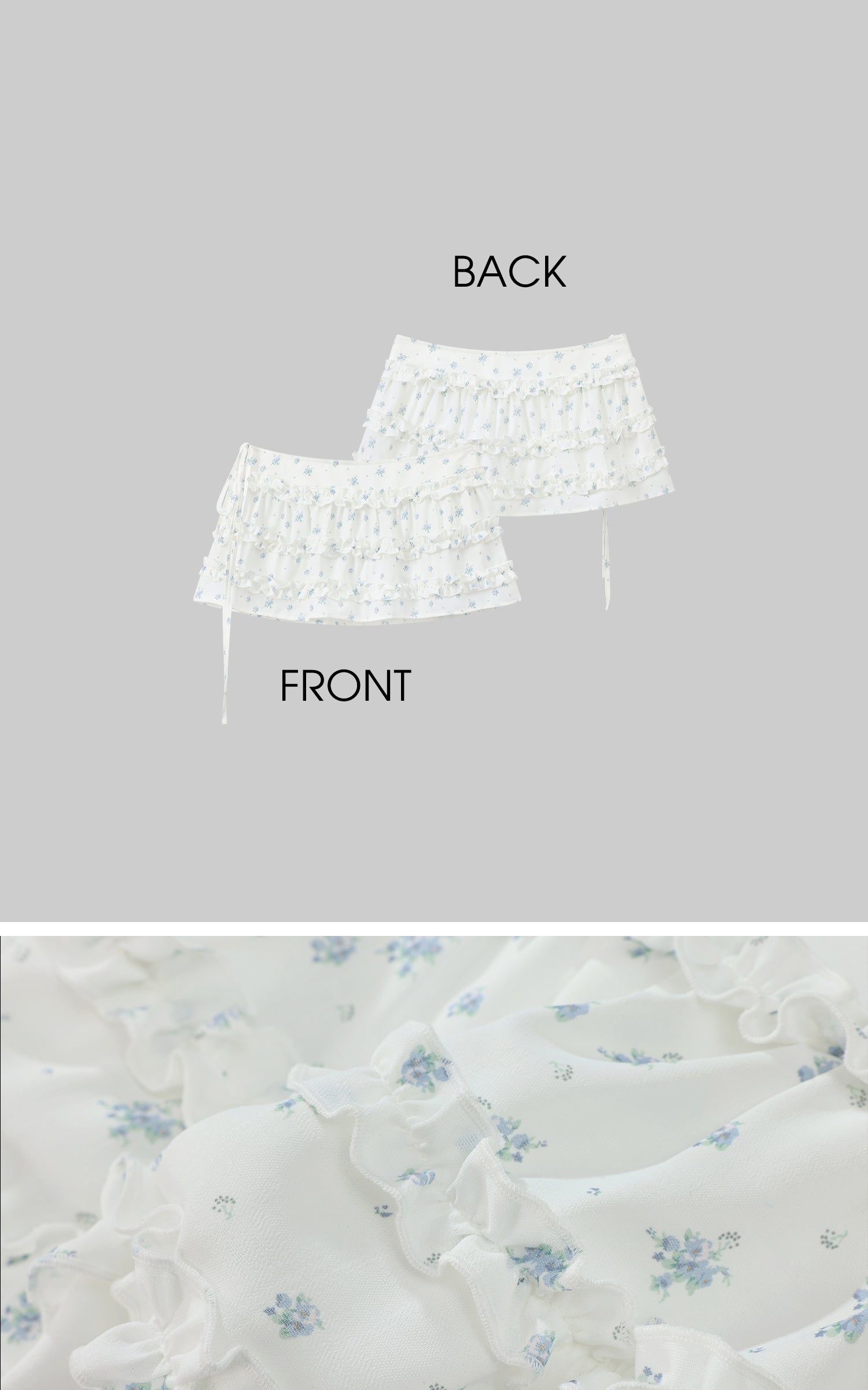 DreamyNerd Floral Ruffle Corset Top and Skirt Set - PINKPARKS