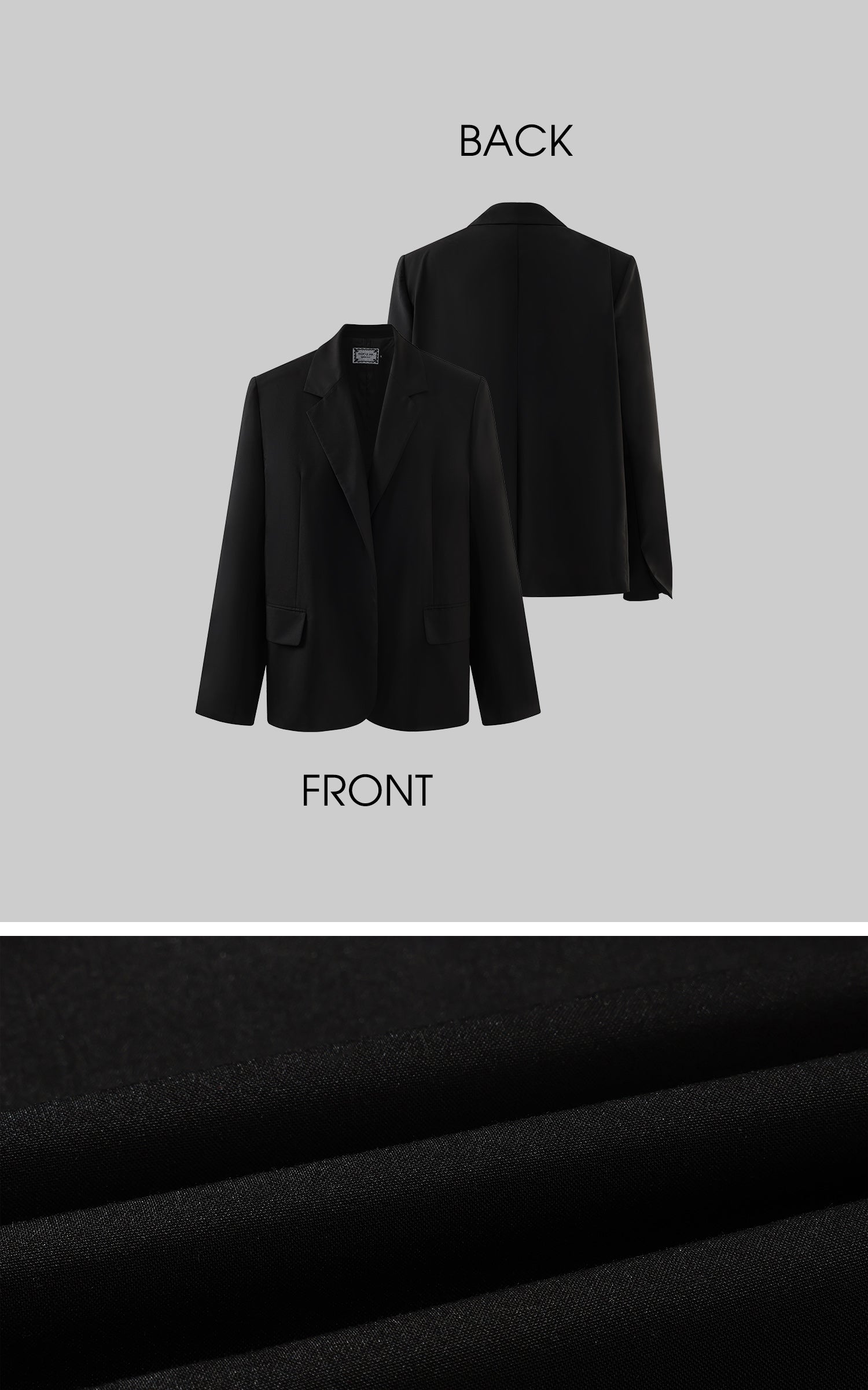 Rase le sol Suit Set Relaxed Straight Pants and Structured Blazer