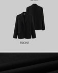 Rase le sol Suit Set Relaxed Straight Pants and Structured Blazer