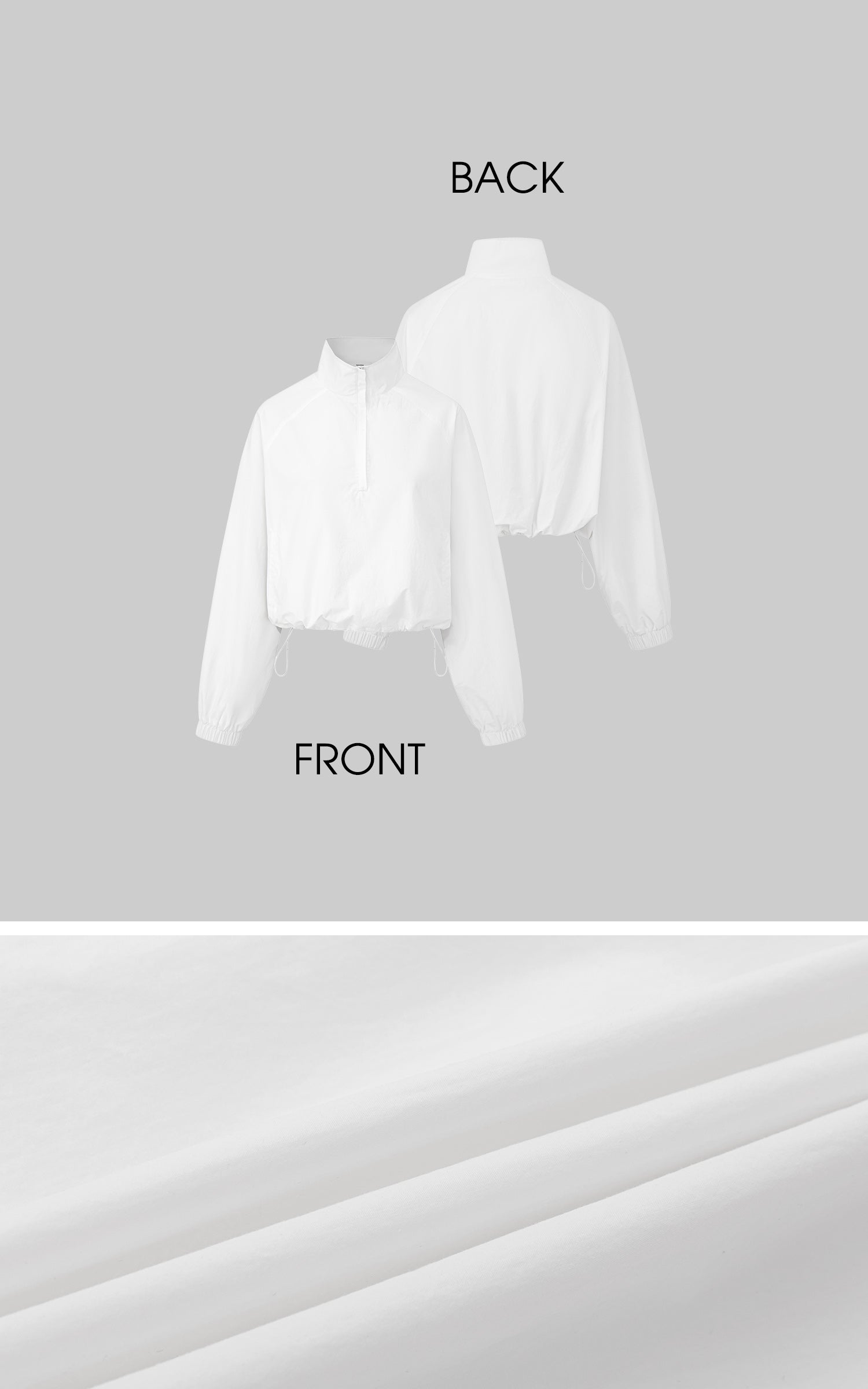 IAMXIAA Cropped Windbreaker Jacket and Relaxed Shorts Set