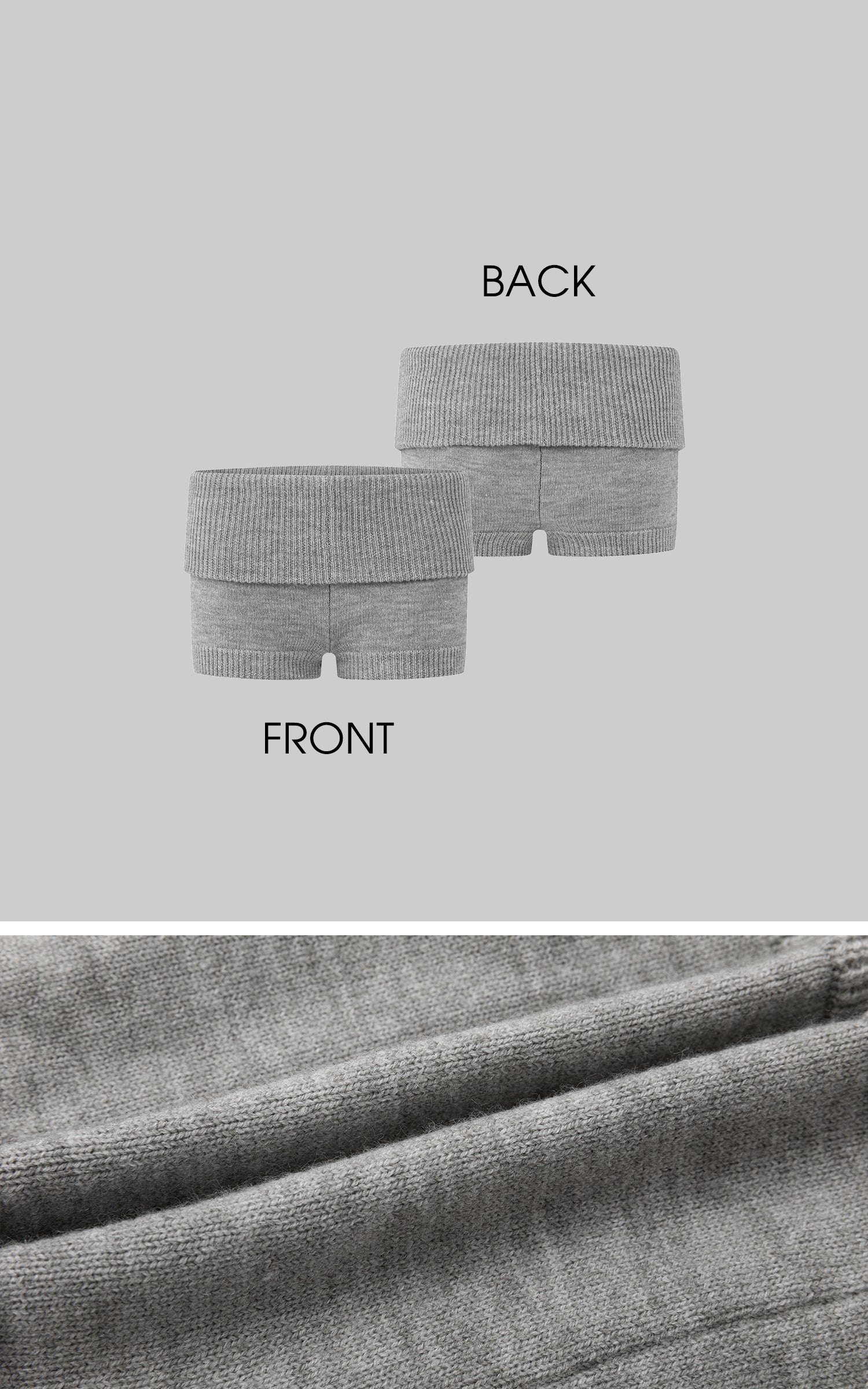 IAMXIAA Ribbed Knit Low-Rise Shorts