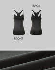 Rase le sol Fitted Racerback Tank Top - PINKPARKS