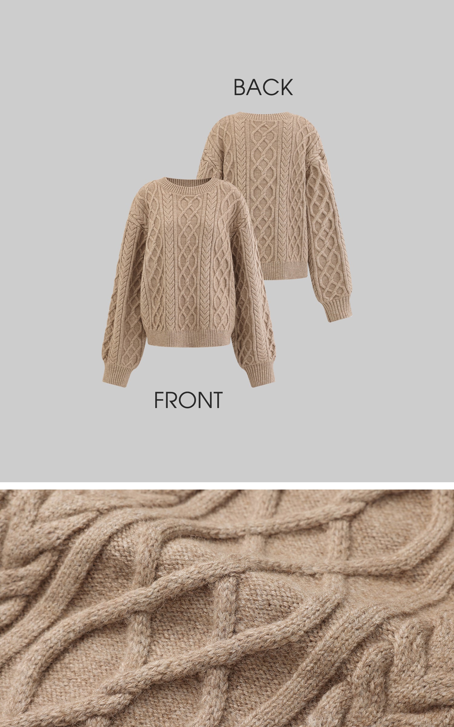 WARDEN EDGE Oversized Knitwear Set with Scar