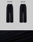 WARDEN EDGE Textured Fleece Cropped Hoodie & Wide Leg Sweatpants Set