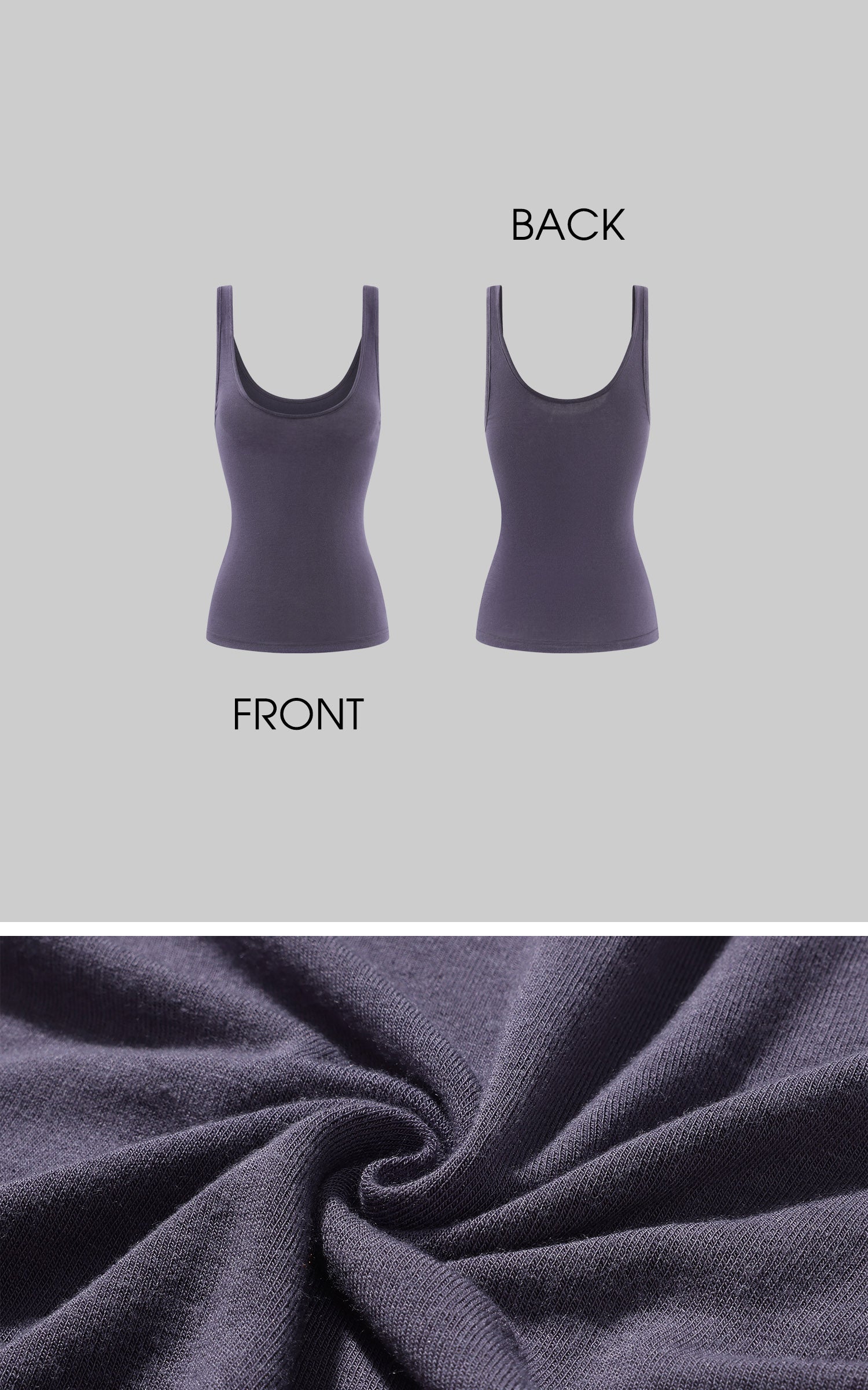 Rase le sol Fitted Scoop Neck Tank Top