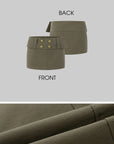 IAMXIAA Military Buttoned Mini Skirt