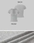 IAMXIAA T-shirt bébé ajusté à nouer