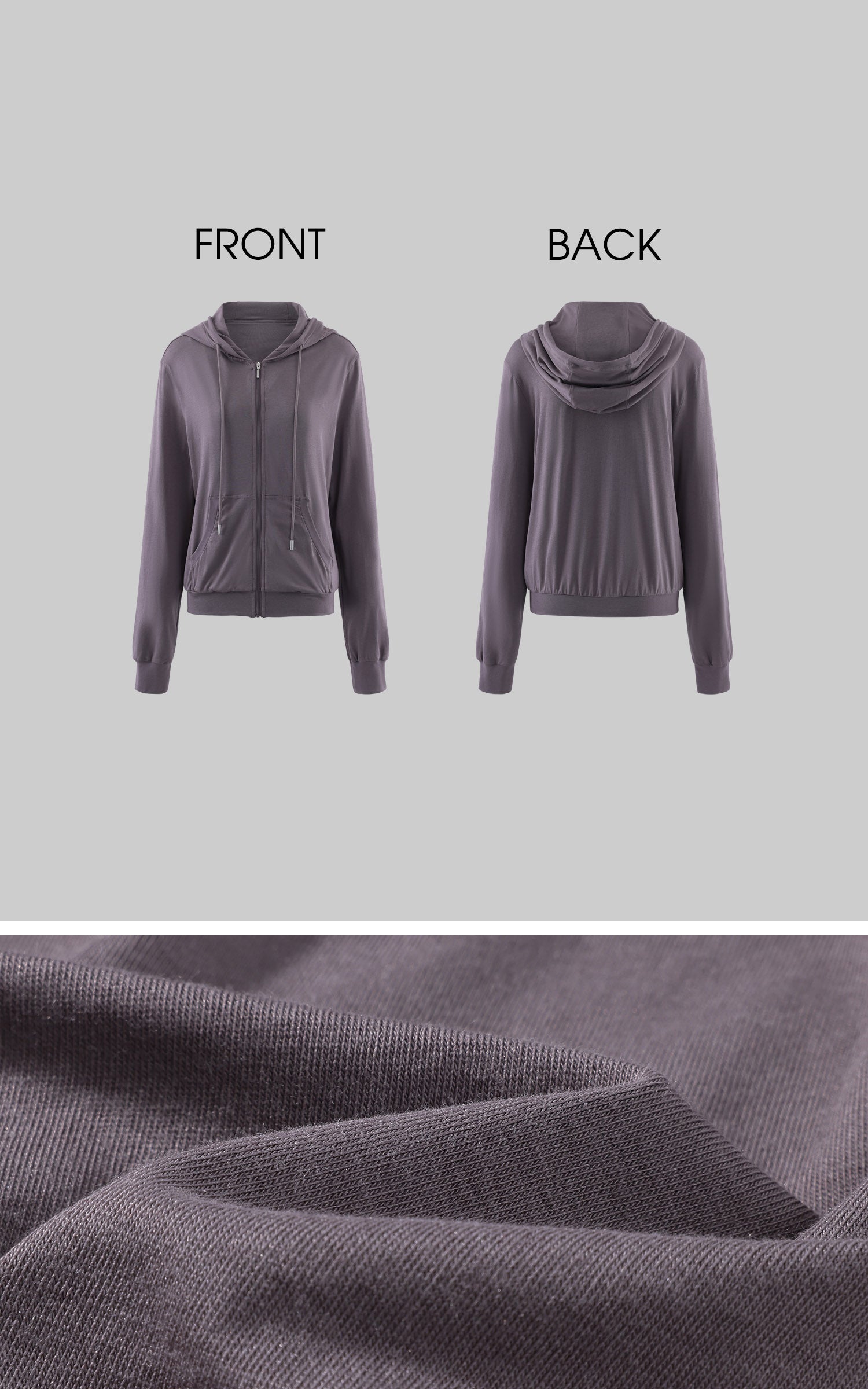 WARDEN EDGE Minimal Zip Hoodie &amp; Camisole &amp; Wide Leg Pants Three Piece Set