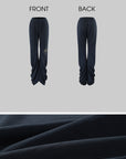 Rase le sol Draped Split-Hem Sweatpants