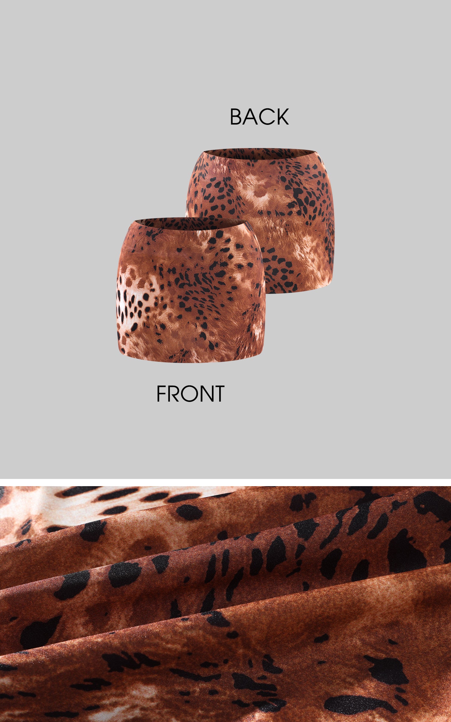 0122stepll Leopard Mini Skirt