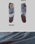0122stepll Sheer Printed Draped Maxi Skirt