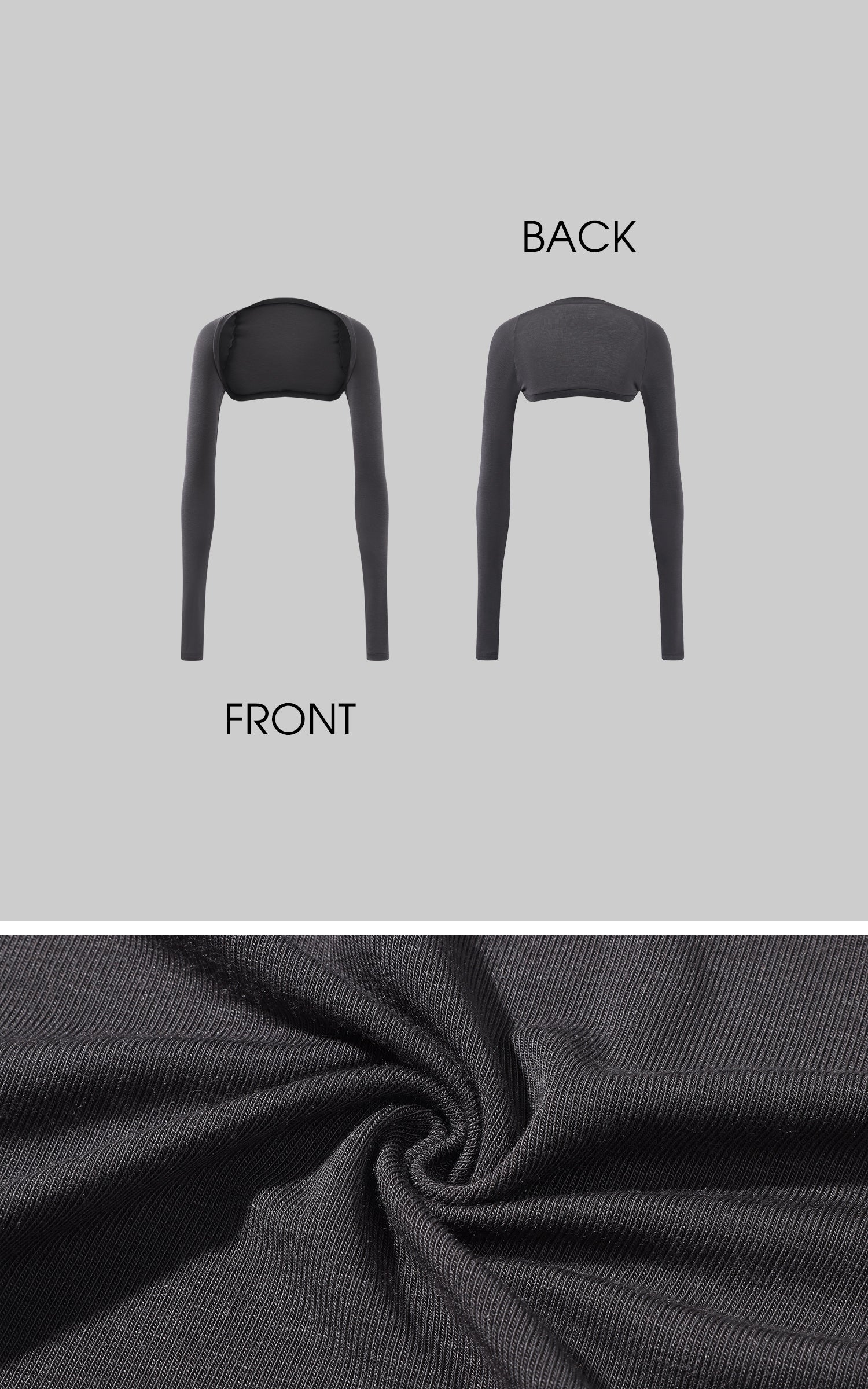 ROVENTE Layered Sculpt Long Sleeve Top &amp; Fitted Shorts Set