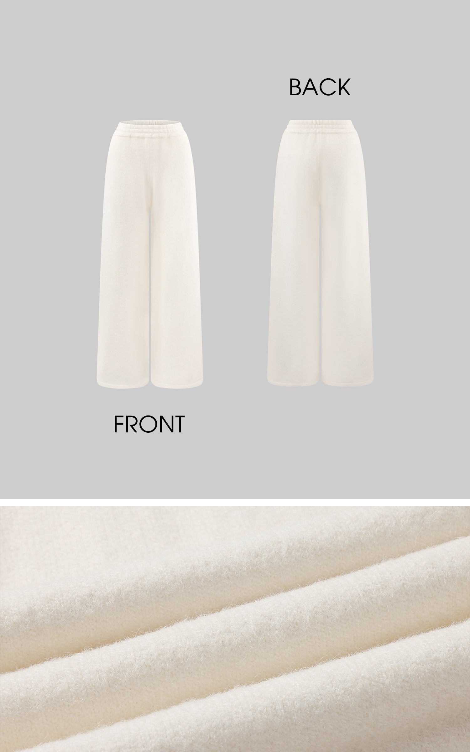 Ensemble minimaliste : gilet sans manches en maille et pantalon de survêtement large