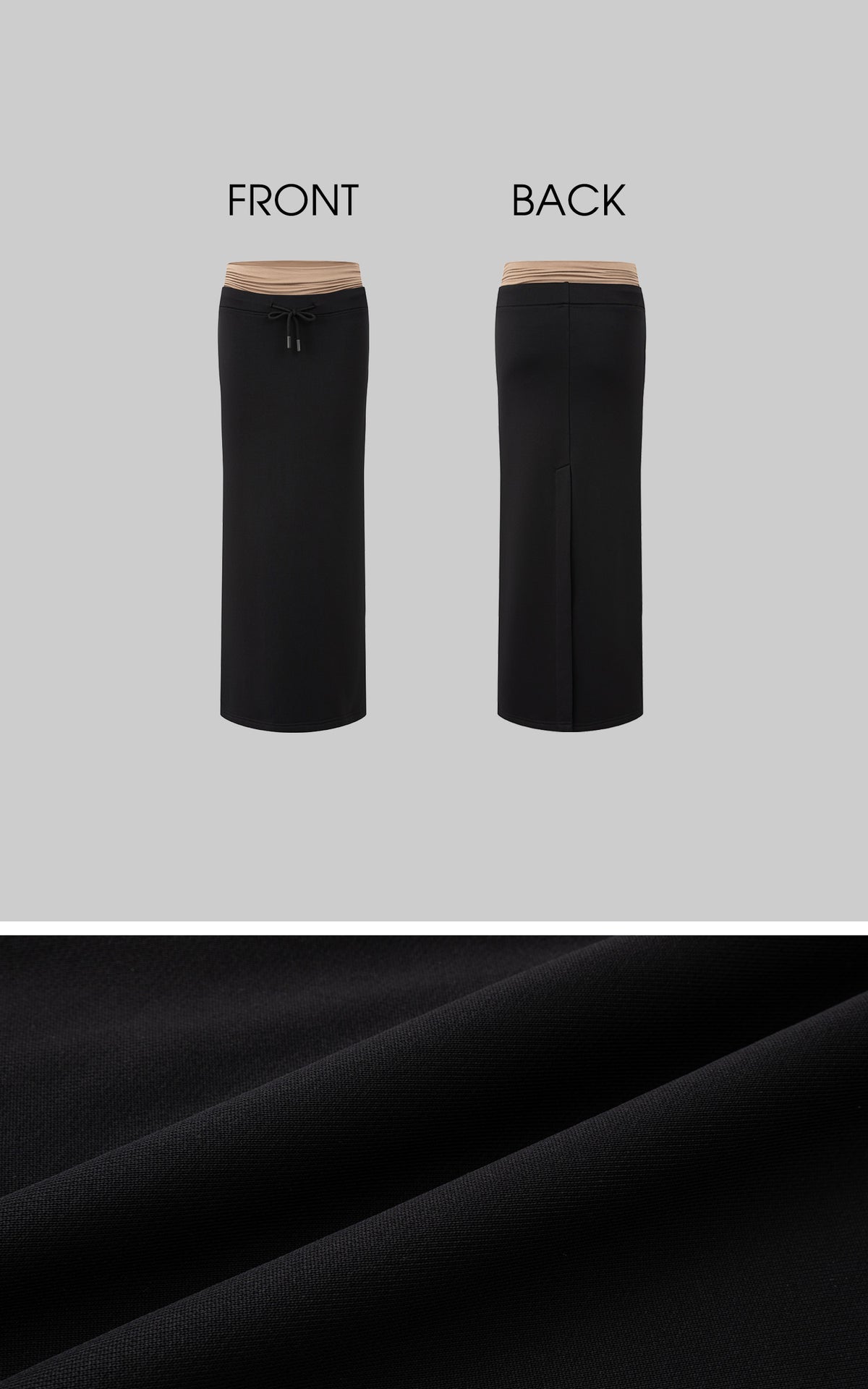 IAMXIAA Layered Low-Rise Mermaid Maxi Skirt