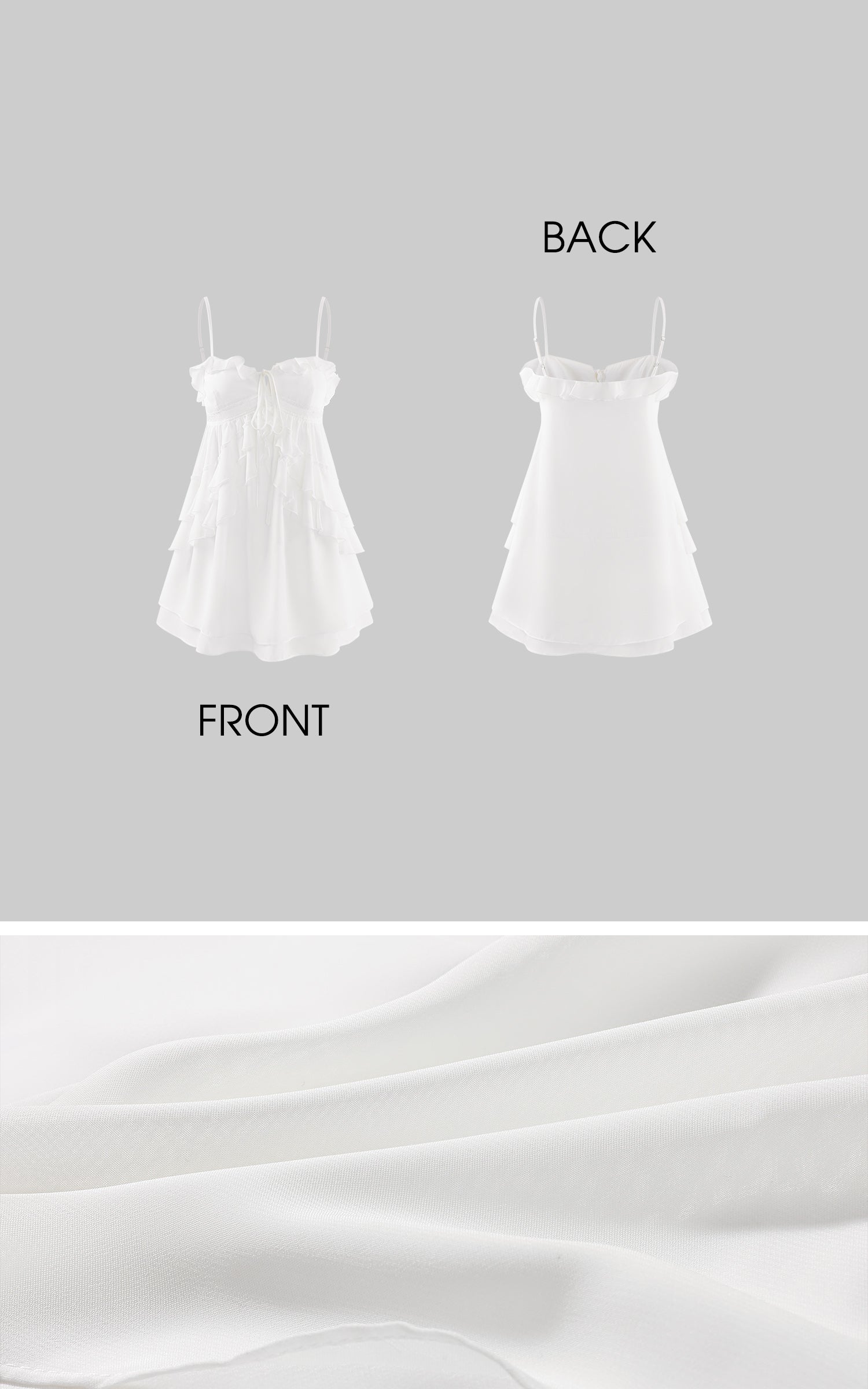 Rase Le Sol Silent Petals Lace-Trim Ruffle Mini Dress