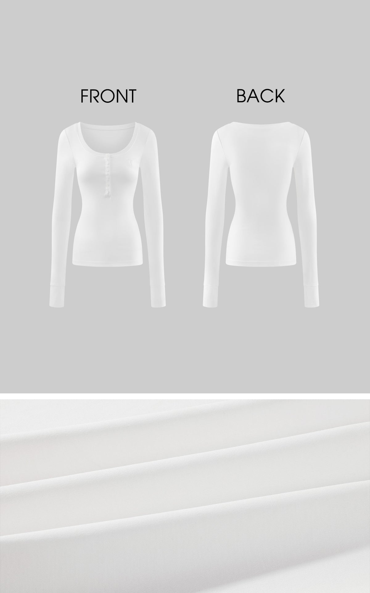 WARDEN EDGE Embroidered Scoop Neck Long Sleeve Top