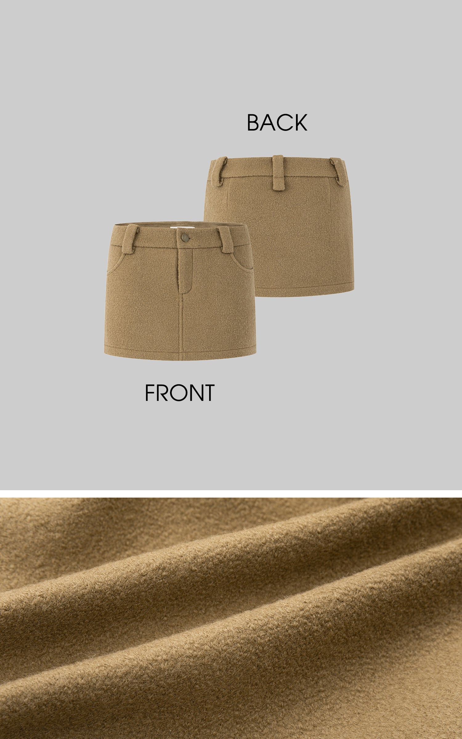 IAMXIAA Tailored Wool-Blend Jacket and Mini Skirt Set