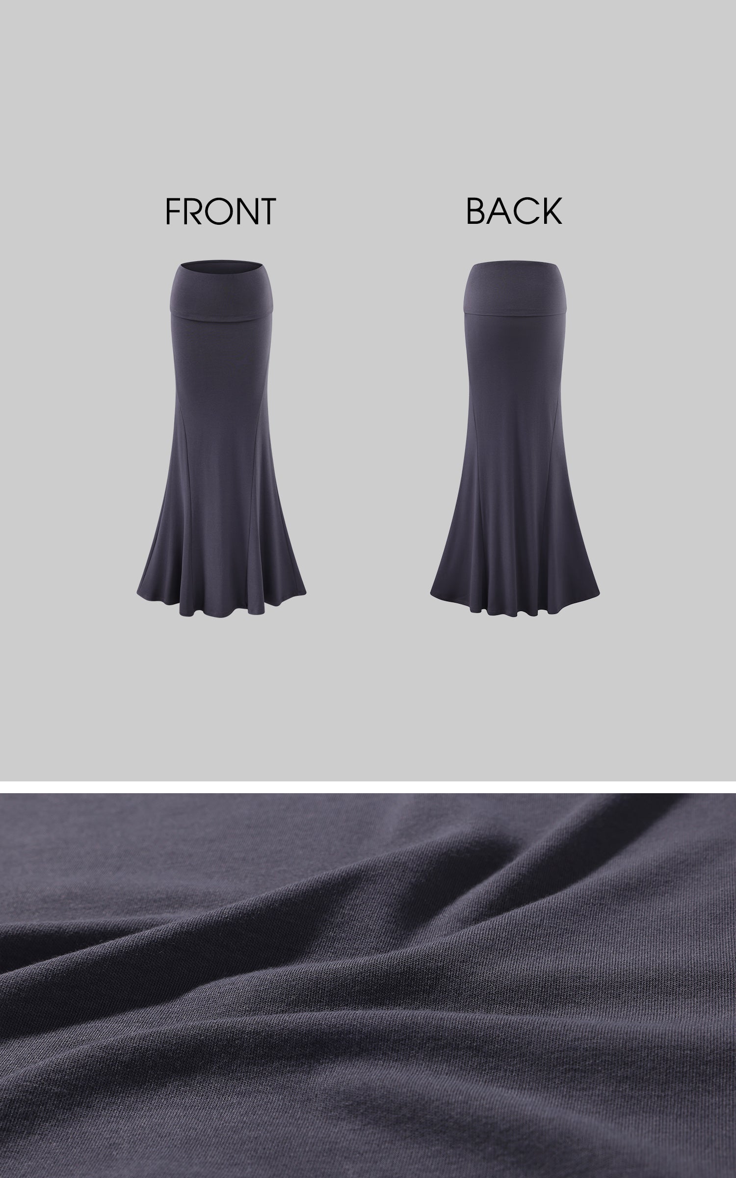 0122stepll Ensemble haut tube drapé asymétrique &amp; jupe longue