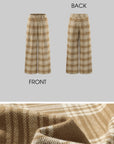 ROVENTE Checked Wide-Leg Pants