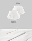 WARDEN EDGE Low-Rise Layered Pleated Mini Skirt