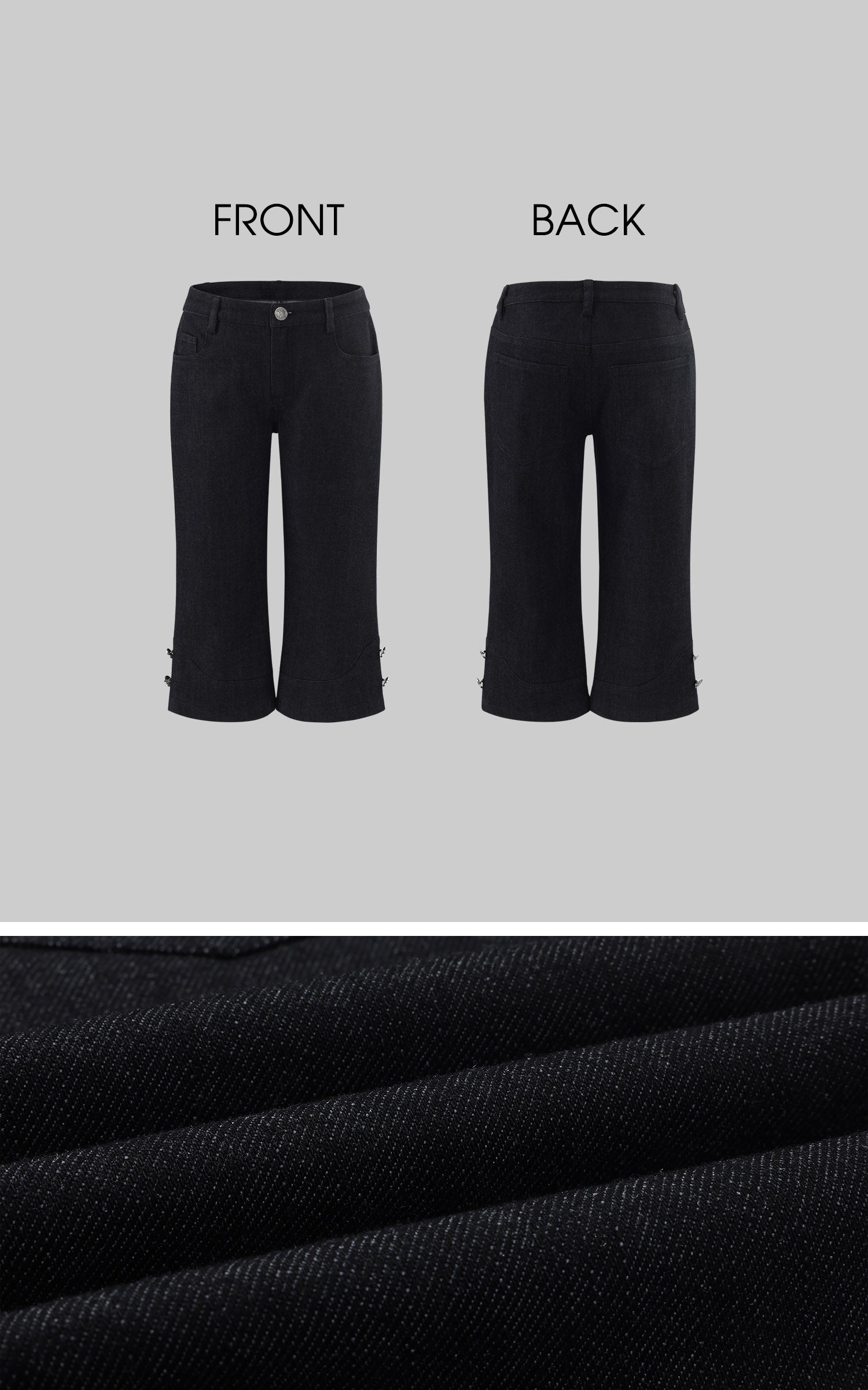 Hydrae Tailored Knee Length Wide Leg Pants