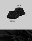 Rase le sol Ruched Ruffle Bubble Mini Skirt