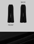 0122stepll Strapless Tube Top & Lace Waist Wide-Leg Pants Set