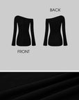 IAMXIAA Asymmetric Knit One Shoulder Long Sleeve Top