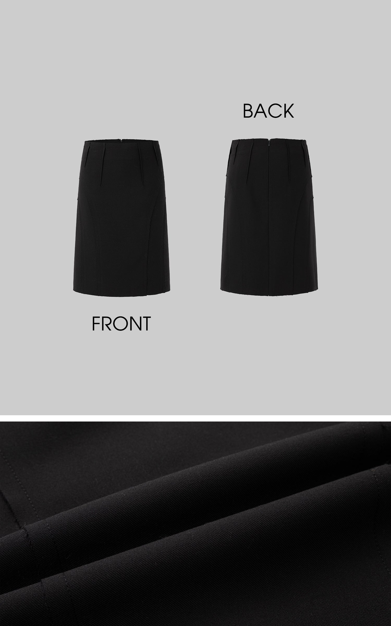 IAMXIAA Sculpted High-Waist Midi Skirt