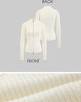 Rase le sol Double Zipper Ribbed Sweater