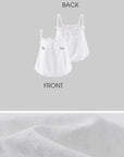 WARDEN EDGE Lace-Trim Ruffle Camisole & Shorts Set