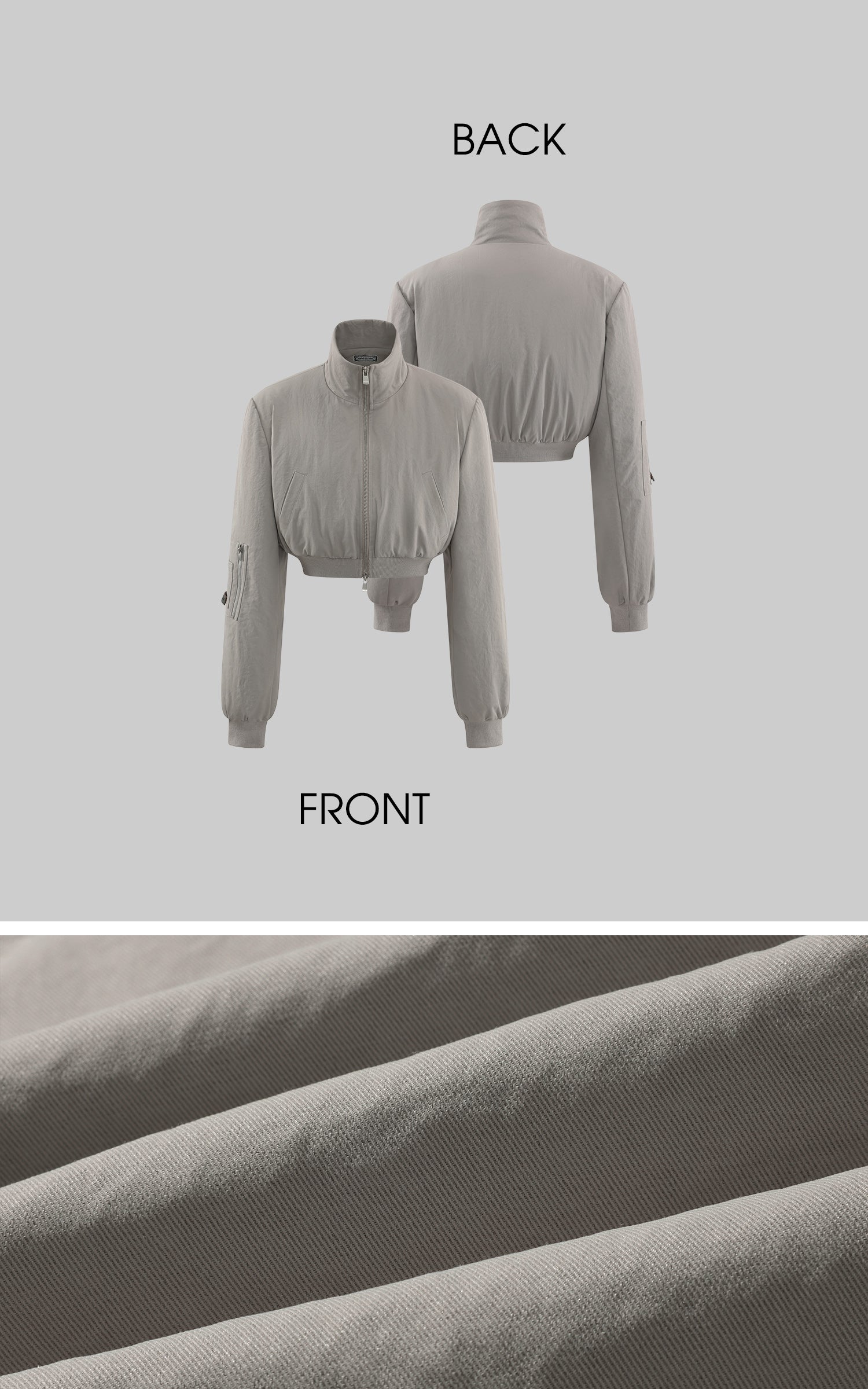 Rase le sol Utility Jacket and Wide-Leg Cargo Pants Set