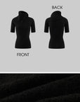 0122stepll High Neck Short Sleeve Knit Top