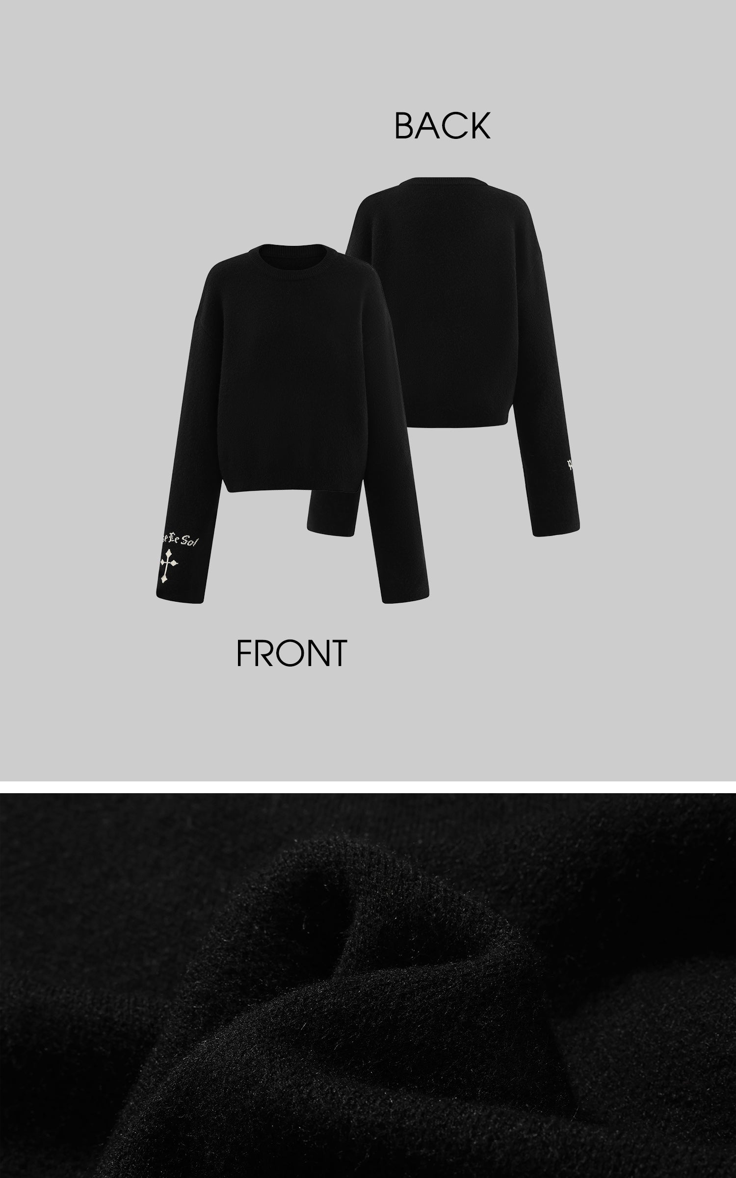 Rase le sol ウールニットセーター ワイドレッグパンツセット