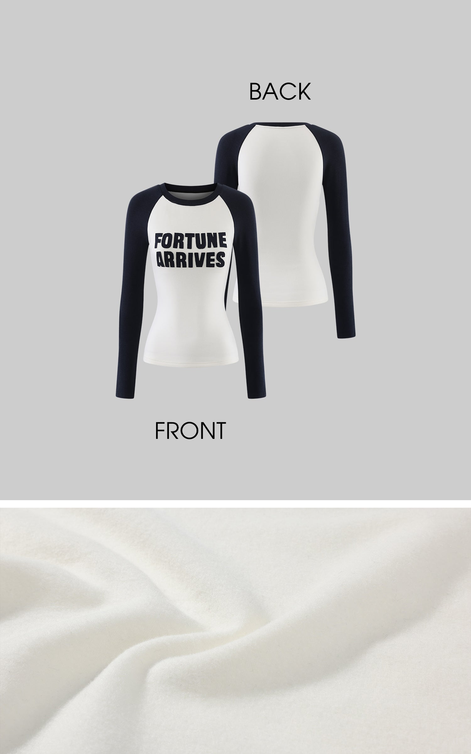 Rase le sol T-shirt Raglan Fortune Arrives &amp; Short Ensemble