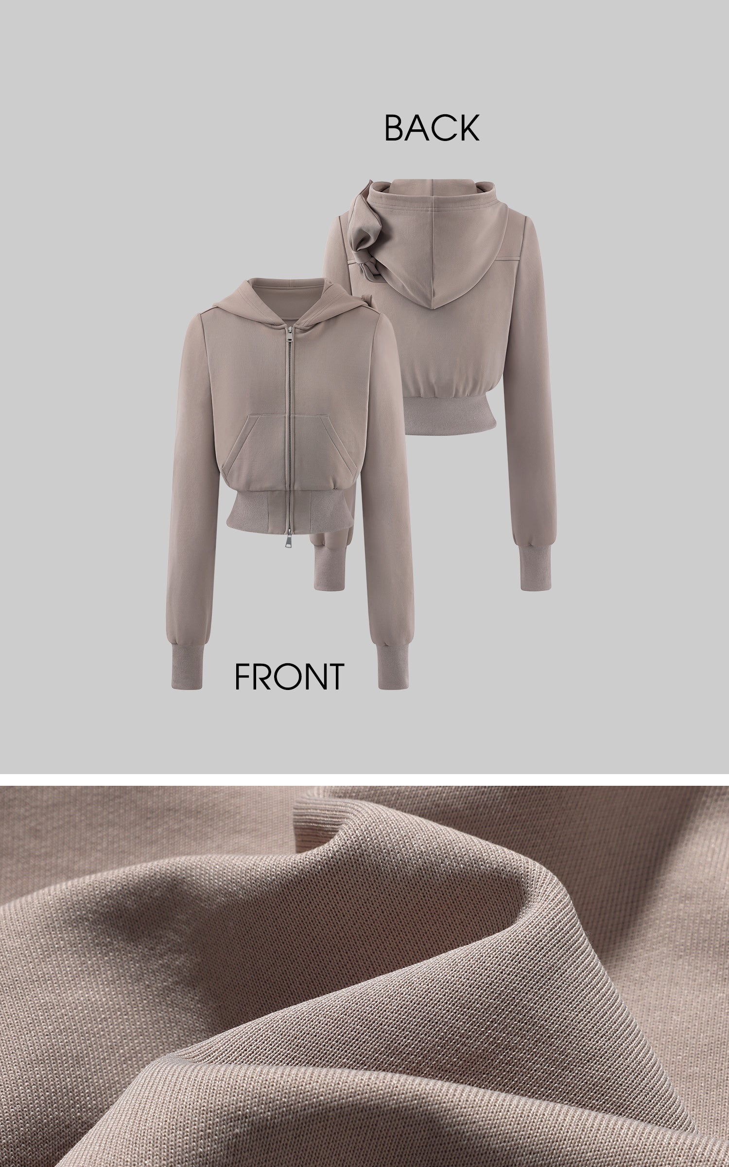 WARDEN EDGE 리본 후드 크롭 집업 후디 &amp; 플리츠 미니 스커트 세트