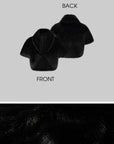 ROVENTE Black Faux Fur Cropped Jacket