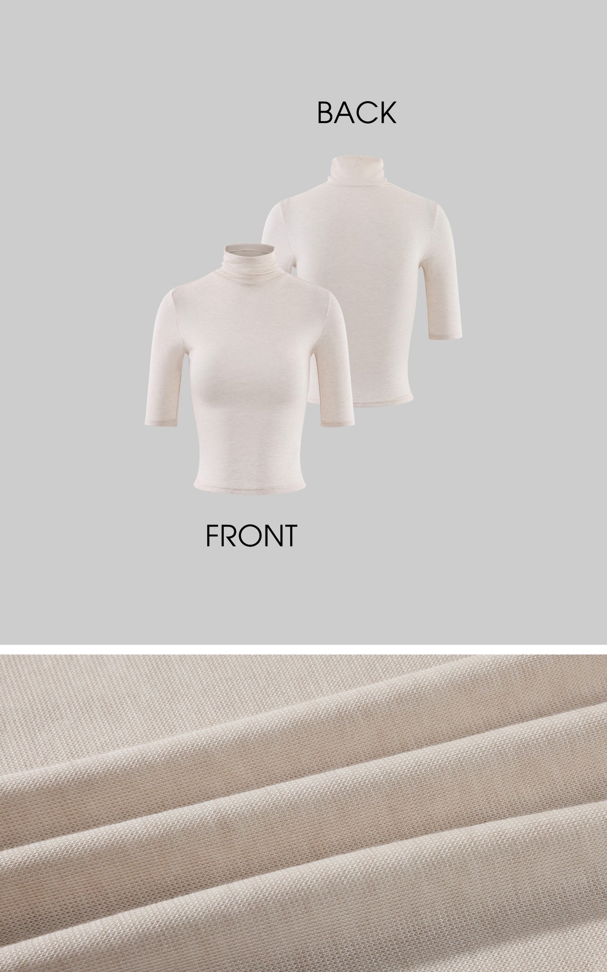 Hydrae Sheer Turtleneck Short Sleeve Top