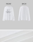 WARDEN EDGE Oversized Typographic Long Sleeve T-Shirt