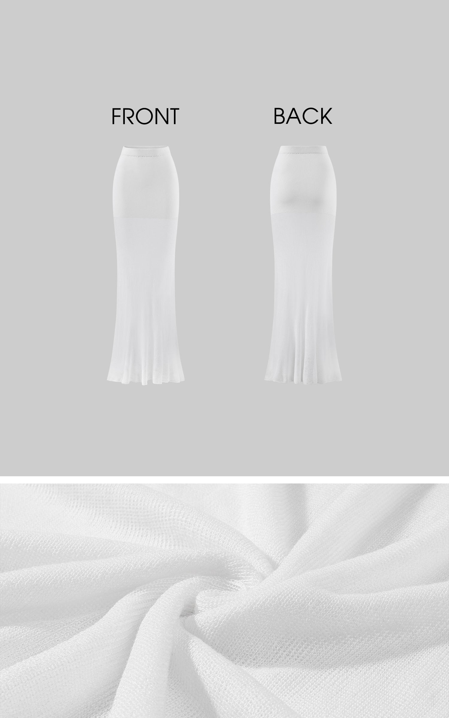 0122stepll Sheer Knit Maxi Skirt &amp; Baby Tee Set