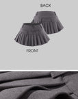 WARDEN EDGE Deconstructed Double-Waist Pleated Micro Skirt
