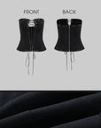 Rase le sol Lace-Up Corset Bustier