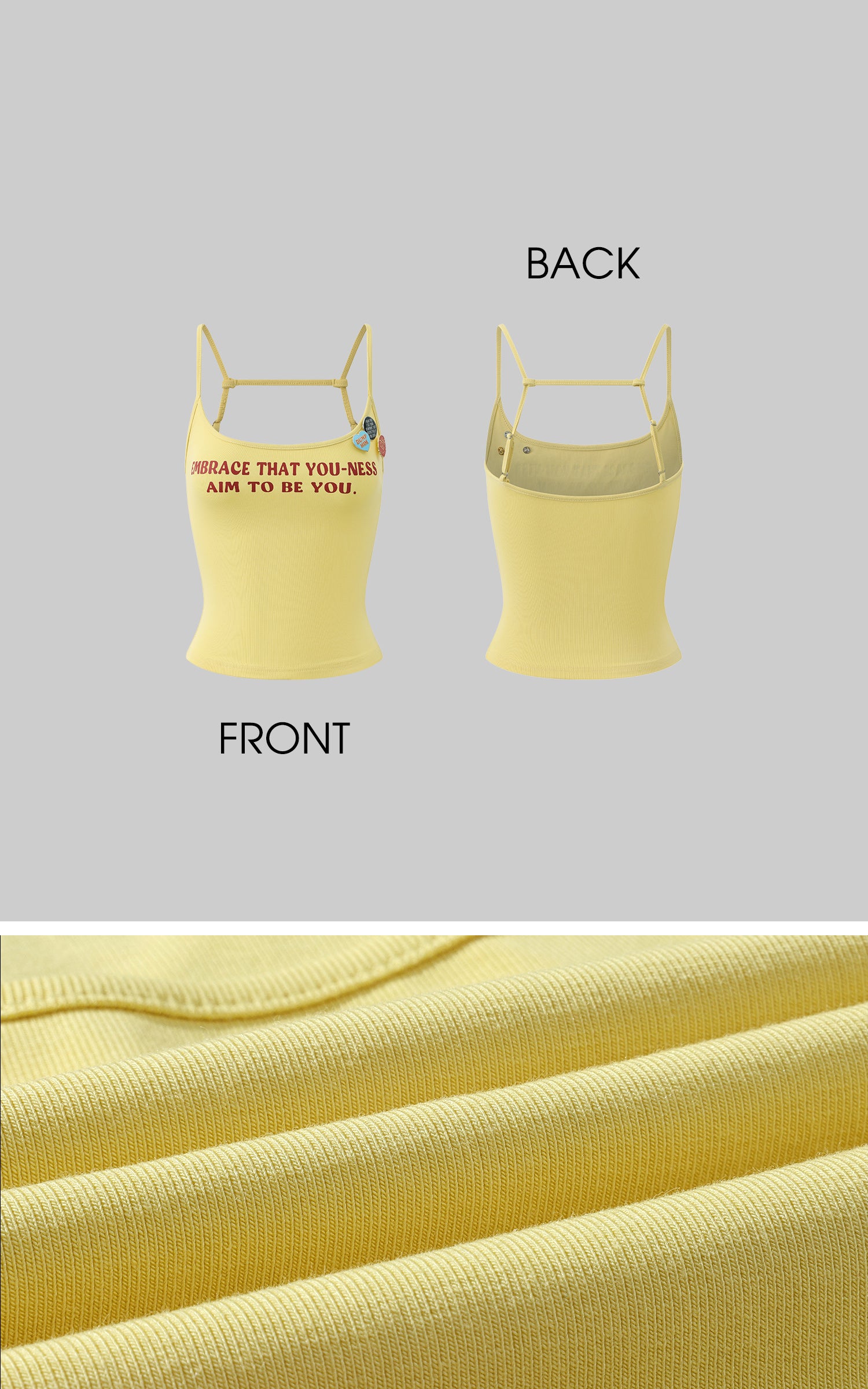 WARDEN EDGE Yellow Badge Tank - PINKPARKS