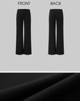 IAMXIAA Low-Rise Raw-Edge Tailored Flared Pants