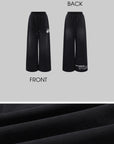 WARDEN EDGE Washed Wide Leg Sweatpants Low Rise Drawstring Oversized Pants